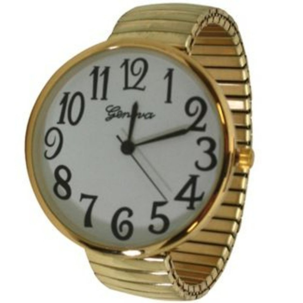 Olivia Pratt Super Large Face Stretch Strap Watch